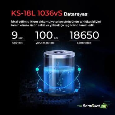 baku electronics scooter: Yeni Monotəkər 18", > 1000 Vt, > 40 km/s, Ünvandan götürmə, Pulsuz çatdırılma, Rayonlara çatdırılma — 2