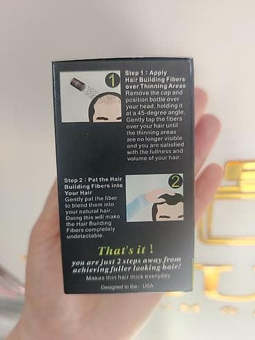 antik etir: Dexe Hair Building Fibers – saç tökülməsi və seyrəklik üçün ani — 1