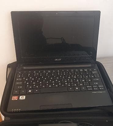 apple mac mini: Acer Aspire One netbuku - Kompakt və yüngül korpus, qara rəng - 10–11 — 2
