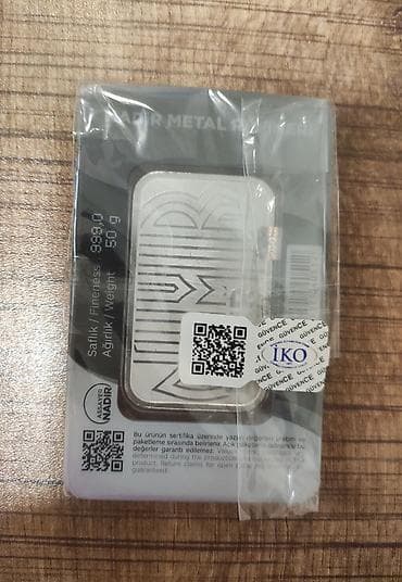 CD, DVD disklər və kassetlər: Nadir Metal Rafineri gümüş külçə – 50 q - Marka: Nadir Metal Rafineri — 3