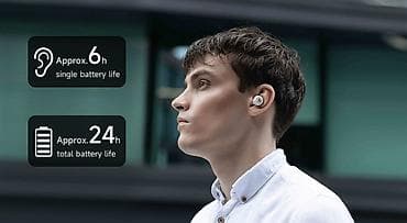 Qulaqcıqlar: Yeni Simsiz (Bluetooth) Qulaqcıqlar, Edifier, rəng - Qara — 8