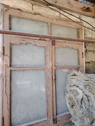 kreditle taxta: Taxta çərçivəli pəncərə - Material: təbii taxta çərçivə, klassik oyma — 1