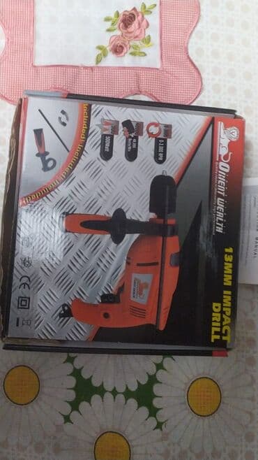 işlənmiş drellər: Drel daşı deşir 500w, hec işlənməyib, cox səliqəli qalıb — 1