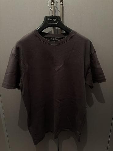 Baş geyimləri: Futbolka, Massimo Dutti, M, rəng - Qəhvəyi — 1