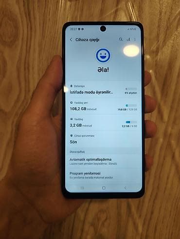 samsung notebook: Samsung Galaxy A51, 128 GB, rəng - Ağ, İki sim kartlı, Face ID — 1