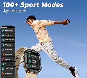 addım olcən saat: Smart saat, Smart, Sensor ekran, rəng - Qara — 5