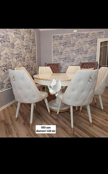 Qonaq otağı üçün, Yeni, Açılmayan, Yumru masa, 6 stul lalafo.az -da Qonaq otağı üçün, Yeni, Açılmayan, Yumru masa, 6 stul