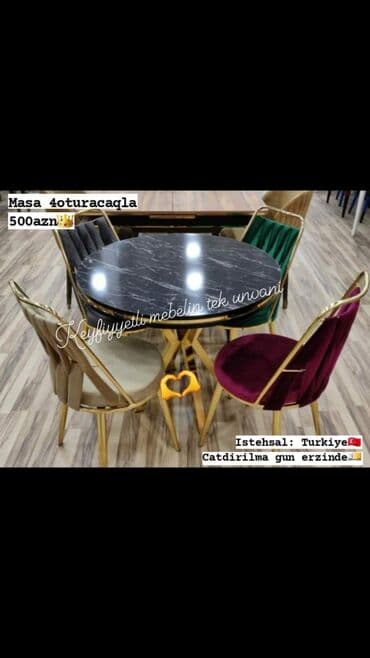 Masa və oturacaq dəstləri