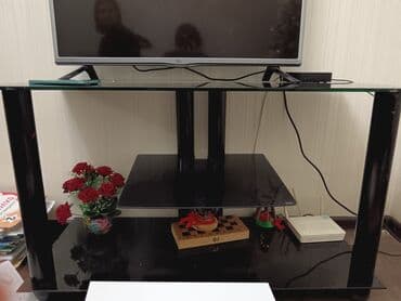 Продукты питания: Б/у, Прямой ТВ стенд, С полками, Стеклянный, Турция — 1