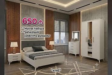 qapi sifarisi: Yataq otağı dəsti – müasir dizayn Komplektə daxildir: - 1 ədəd iki — 1
