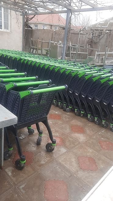 həsir səbət: Supermarket/market üçün alış-veriş arabaları - Material: yüngül və — 4