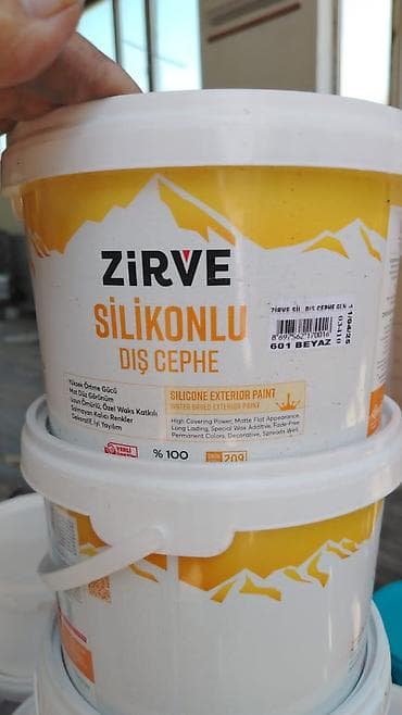 qrup profil şəkilləri: Silikonlu Fasad üçün boya, Zirve, 20 kq, rəng - Ağ, Suya davamlı — 1