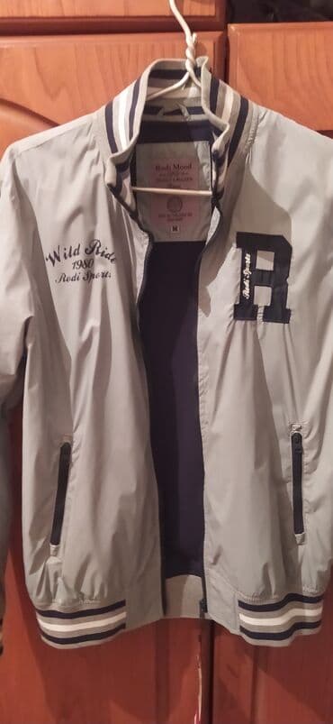 демисезонные кожаные мужские куртки: Мужская куртка, Ветровка, Весенняя, Defacto, M — 1