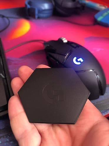 logitech mx: TƏCİLİ SATILIR! ORİJİNAL Logitech G502 Hero + çəkilər, double click — 5