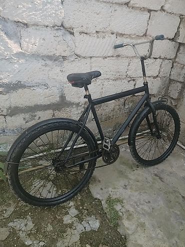 peredok velosiped: Şəhər/kruser tipli velosiped - Rəng: mat qara - Çərçivə: klassik düz — 1