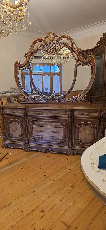 mebel alan usta: Klassik üslubda yemək otağı mebel dəsti Tərkibi: - Böyük — 2