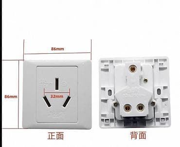 Rozetkalar: 32A 250V divar rozetkası (Çin tipi, üç pinli) Xüsusiyyətlər: - — 1