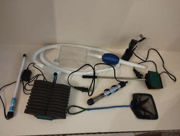 pitbul bala: Akvaryum üçün tam aksesuar dəsti Dəst tərkibi: - Daldırma tipli — 2