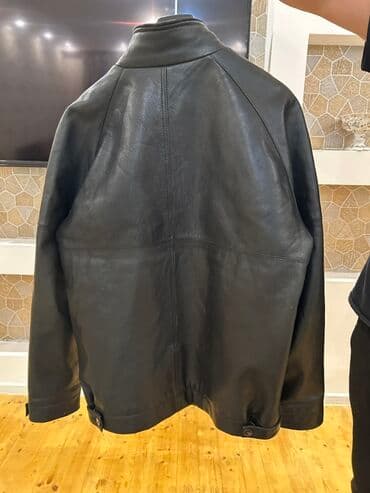 демисезонные кожаные мужские куртки: Lacoste kişi dəri gödəkçə - Brend: Lacoste - Ölçü: 56 (etiketdə 56/7 — 9