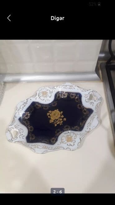 sine sekilleri: Zərif dekorativ porselen sinı - Material: parlaq porselen - Rənglər — 2