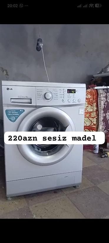 Paltaryuyan maşın LG, 6 kq, Avtomat, Qurutmasız, Kredit yoxdur — 1