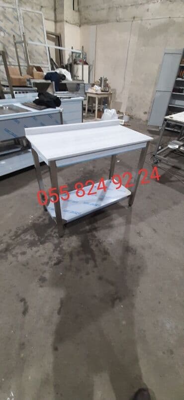 donər bıcağı: Mermer Masasi Butun Nov Peshakar Paslanmaz Metbex Avadanlilarini Cuda — 3
