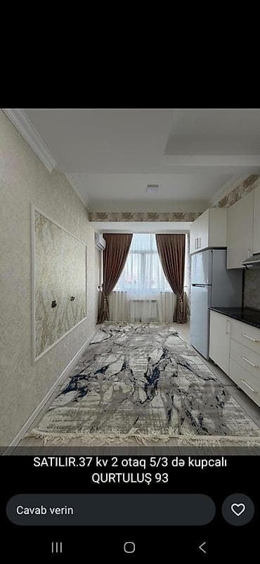 2 otaqlı ev: 2 otaqlı, Yeni tikili, 37 kv. m — 3