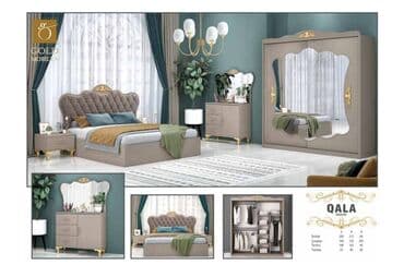 угловая тумба: Двуспальная кровать, 2 тумбы, Турция, Новый — 1