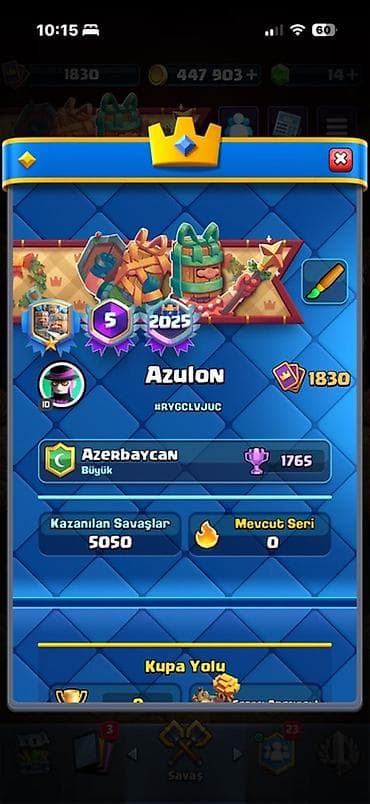 Digər oyun dəstləri: Clash of Clans + Clash Royale oyun hesabı Clash of Clans: - Şəhər — 1