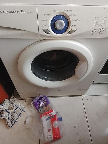 Краны водонагреватели: Стиральная машина LG, 7 кг, Автомат, Без сушки — 2