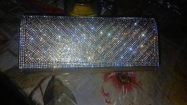 bijuteryalar: Zərif axşam klatçı – kristal daşlarla tam örtülü - Forma: düzbucaqlı — 5