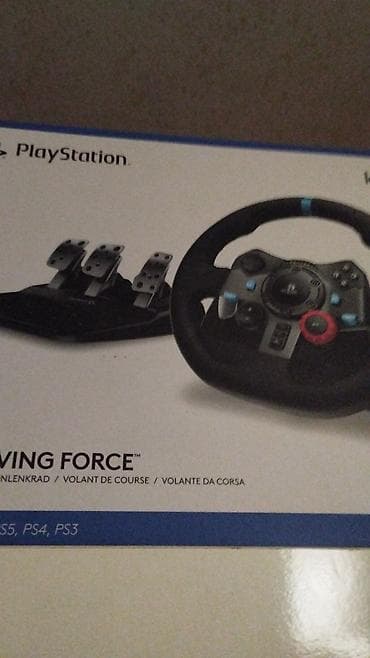 oyun direksiyon seti: Tecılı satılır upakovkasinda.Logitech G Driving Force yarış sükanı + — 1