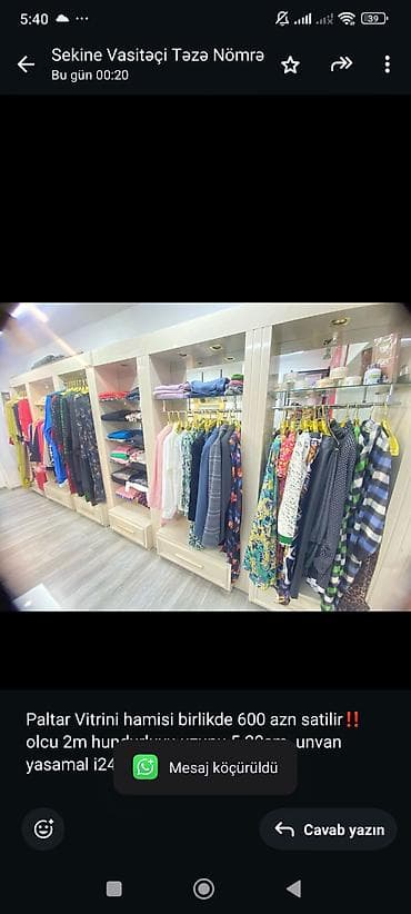 Холодильное оборудование: Paltar Vitrini hamisi birlikde 600 azn satilir‼️olcu 2m hundurluyu — 1