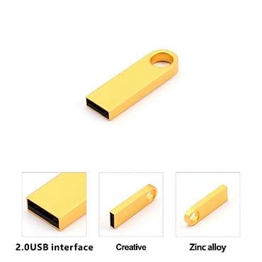 cib vayfayı: Qızılı rəngdə USB fləş yaddaş 32 gb - İnterfeys: USB 2.0 - Korpus — 1