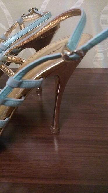 sandalet: Босоножки Италия кожаные размер 38 один раз на свадьбу обувала — 2