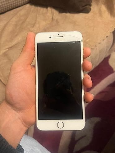 6 s plus: IPhone 8 Plus, Ağ, Qırıq — 1