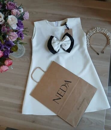 ağ uşaq sarafanları: Don, Ziyafət, 6 - 7 yaş — 1