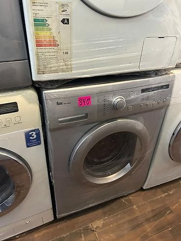 Техника и электроника: Teka TKD 1260 S ön yükləməli paltaryuyan maşın - Rəng: gümüşü (inox) — 1
