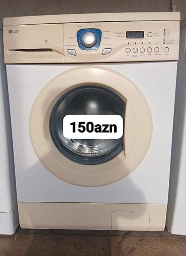 Məişət texnikası: Paltaryuyan maşın LG, 5 kq, Avtomat, Qurutmasız, Kredit yoxdur — 1