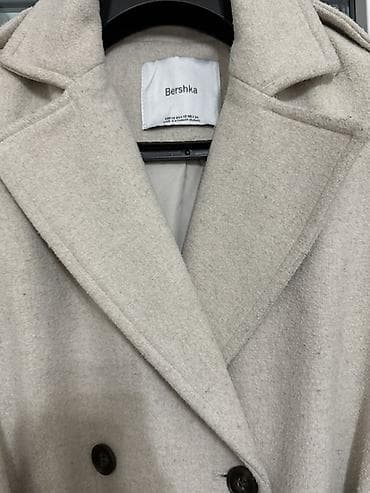 midi donlar: Palto, Bershka, M, L, rəng - Bej — 3