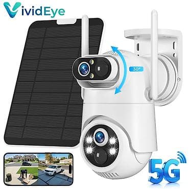VividEye günəş panelli 5G Wi‑Fi açıq məkan təhlükəsizlik kamerası -