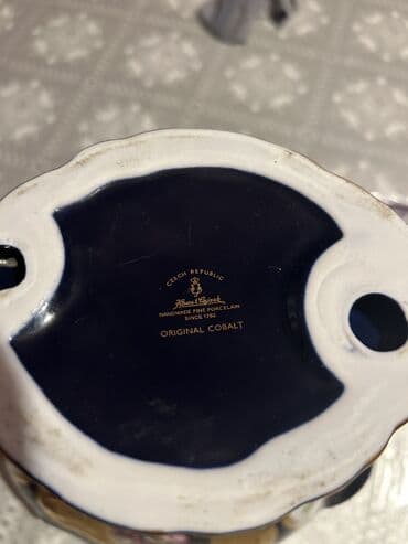 Столовые приборы: Çexiya istehsalı “Original Cobalt” porselen meyvə/qəlyanaltı qabı. - — 3