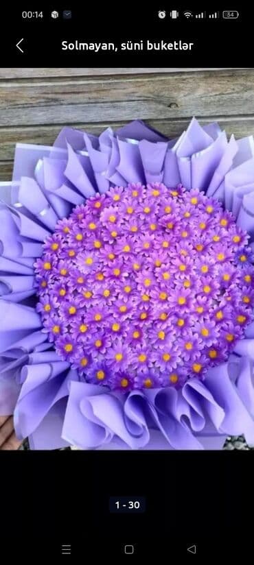 kombiler: Solmayan, süni buketlər - Rəngarəng və uzunömürlü dekorativ buketlər — 3