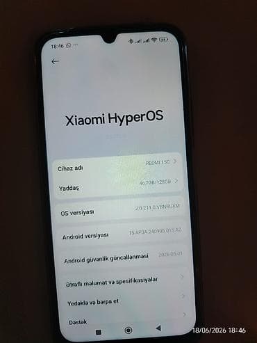 orico hdd box: Xiaomi 128 GB, rəng - Qara, 
 Zəmanət, Sensor, Barmaq izi — 3