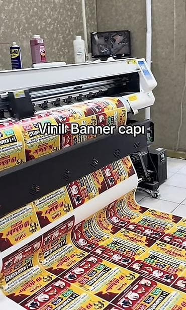 banner çapı: Vinil banner çapı xidməti •Ucuz yüksək keyfiyyetli Vinil banner ve — 1
