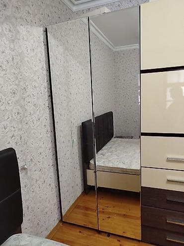 parda tul: İşlənmiş, 6 qapı, Güzgülü, Bej, Taxta, Kupe, Düz dolab — 2