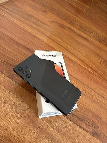 iphone 7 plus ekran: Samsung Galaxy A32, 128 GB, rəng - Qara, Sensor, Barmaq izi, İki sim kartlı — 6