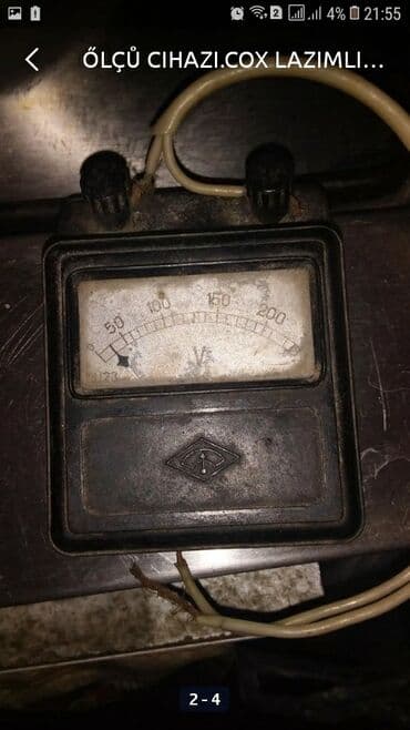 qaz sayğacının qiyməti: Elektri̇kleri̇n nezeri̇ne.ölcü ci̇hazi.Sovetden qalma .Qeşeng işleyir — 3