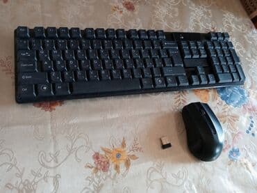 bluetooth klaviatura: Klavyatura ve mişka teze kimidir. bluetooth usb ile qoşulur — 1