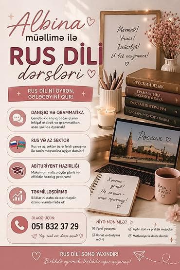 Sınaq dərsi ödənişsiz
Qrup 40 Azn
Fərdi 45 Azn

Online dərslər — 1